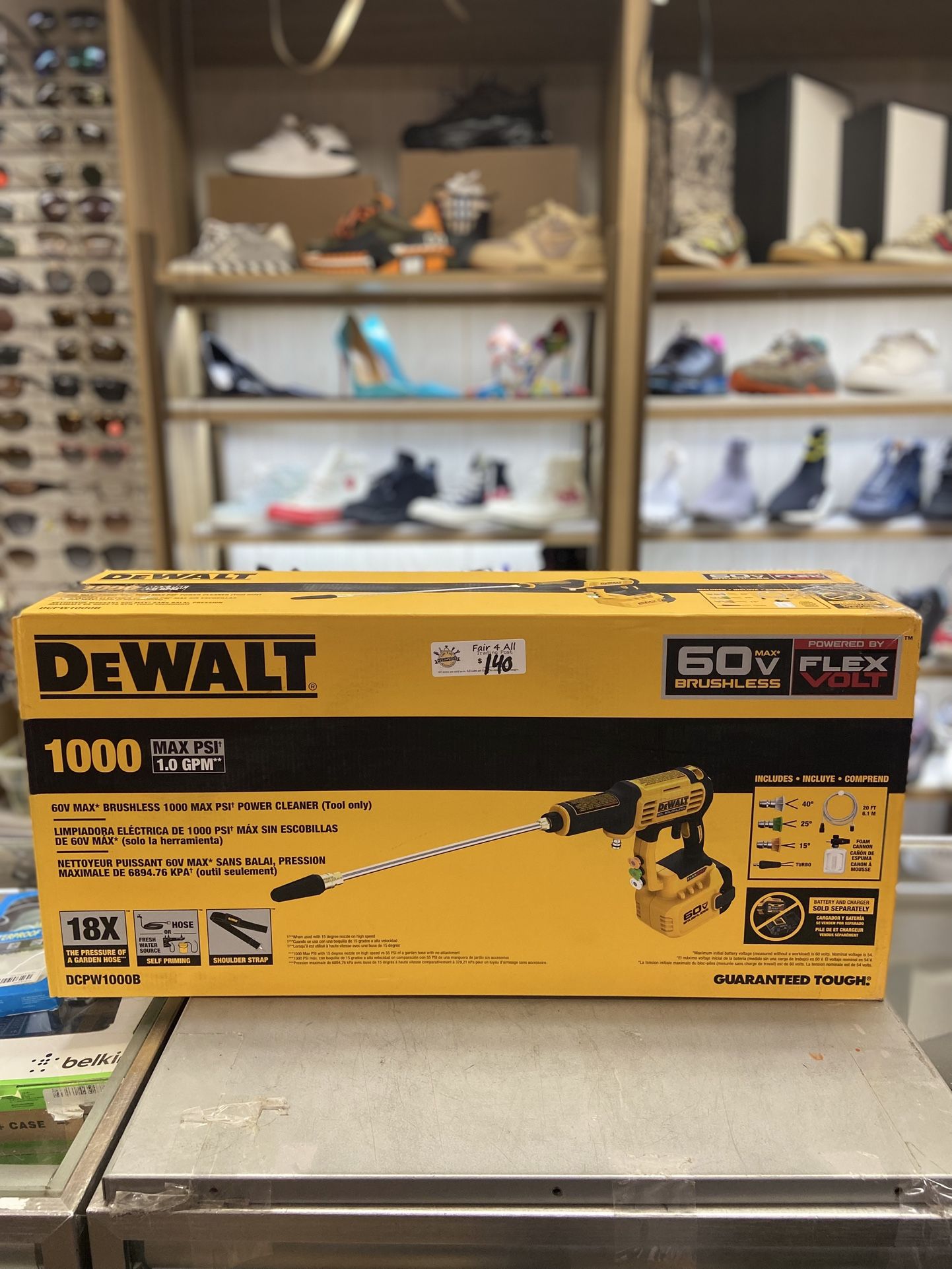 Dewalt 60V Max Brushless 1000PSI Power Cleaner