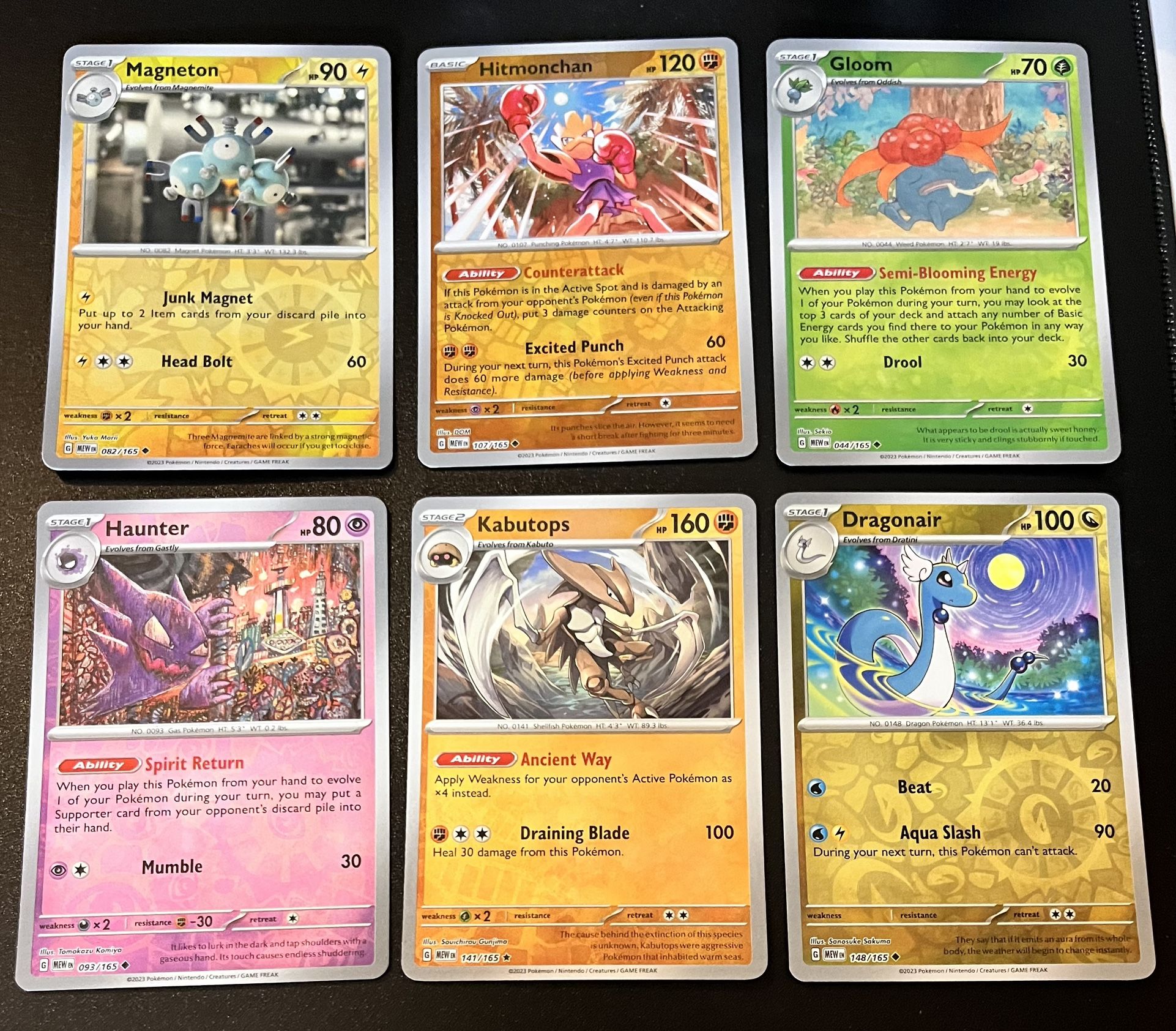 6 Pokemon Scarlet & Violet 151 Reverse Holo Set 2