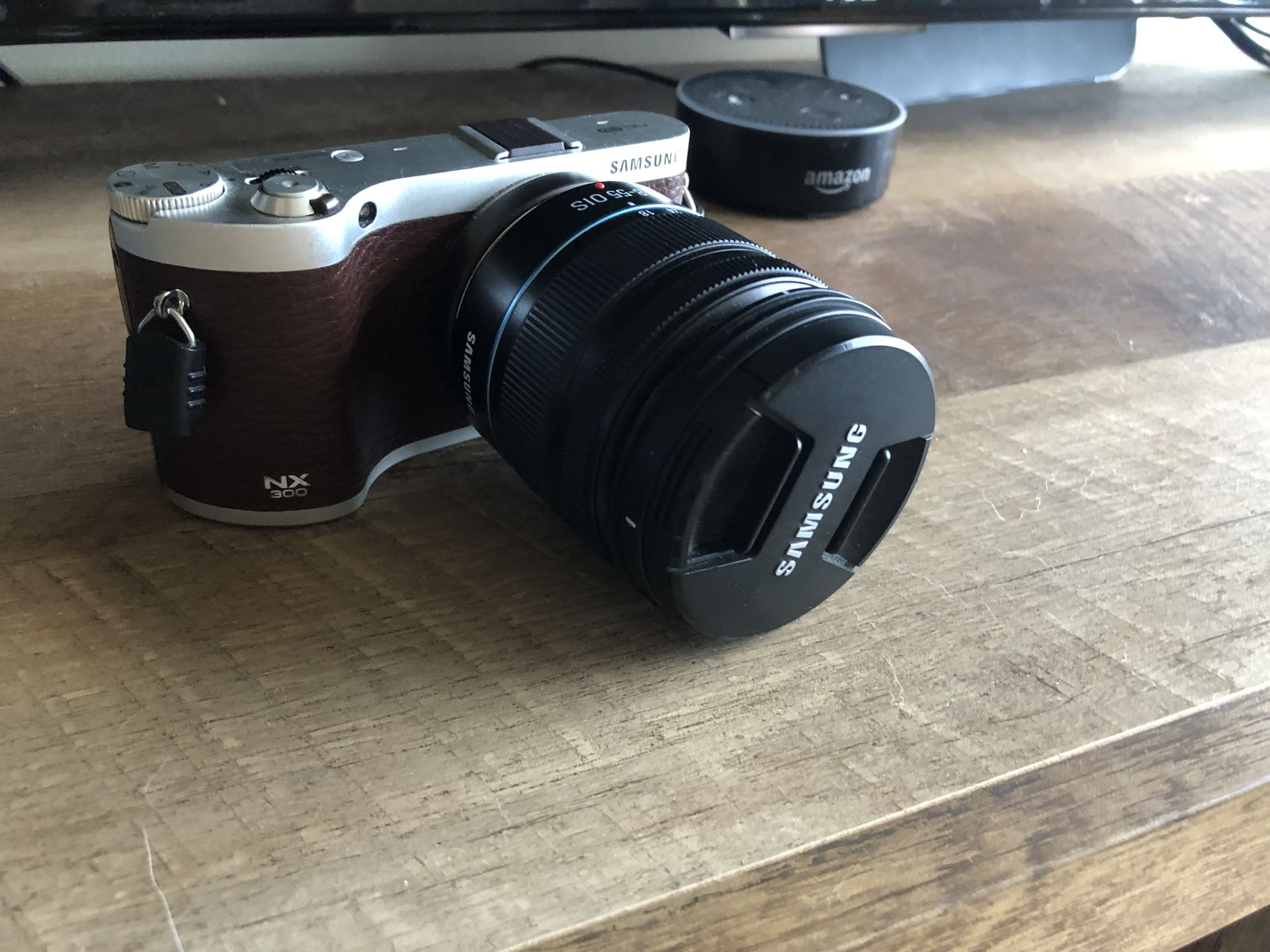 Samsung NX300 with 18-55mm lens and 30mm f/2.0 lens