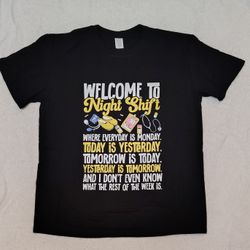 "Night Shift" Nurse T-Shirt (XL)