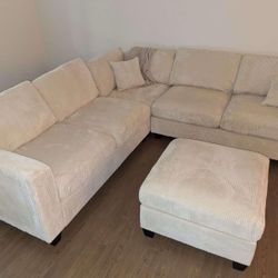 New Corduroy Sectional Couch/ Includes Free Delivery 🚚 