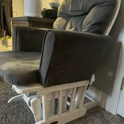Grey Gliding Rocking Chair $60