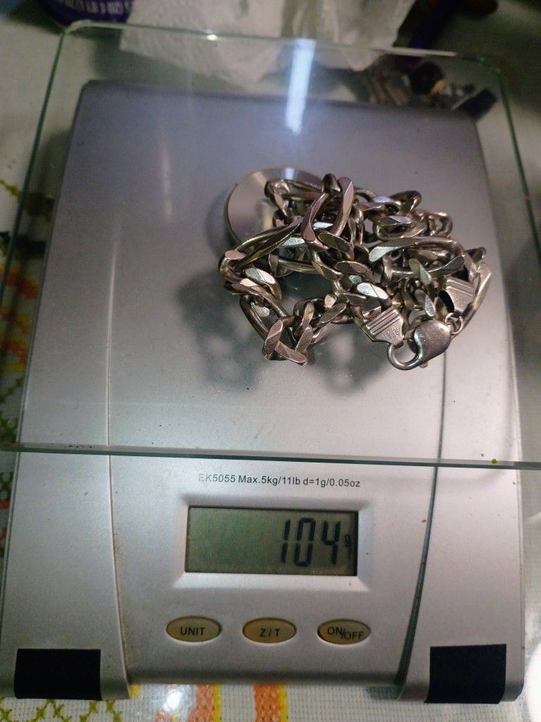 Silver 925 Necklace 104 Grams