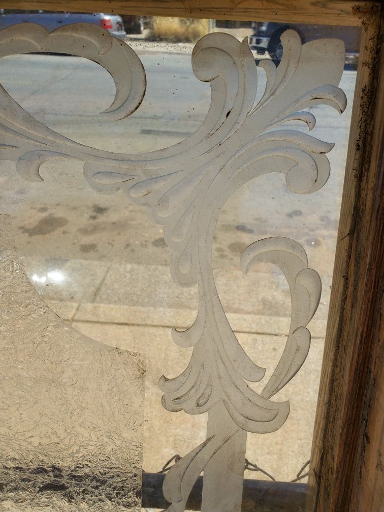 Nice decorative etched windows