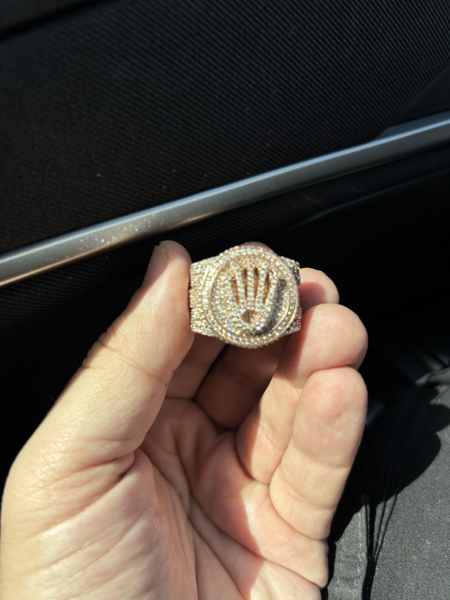 Big rose Gold Mens Ring !!!