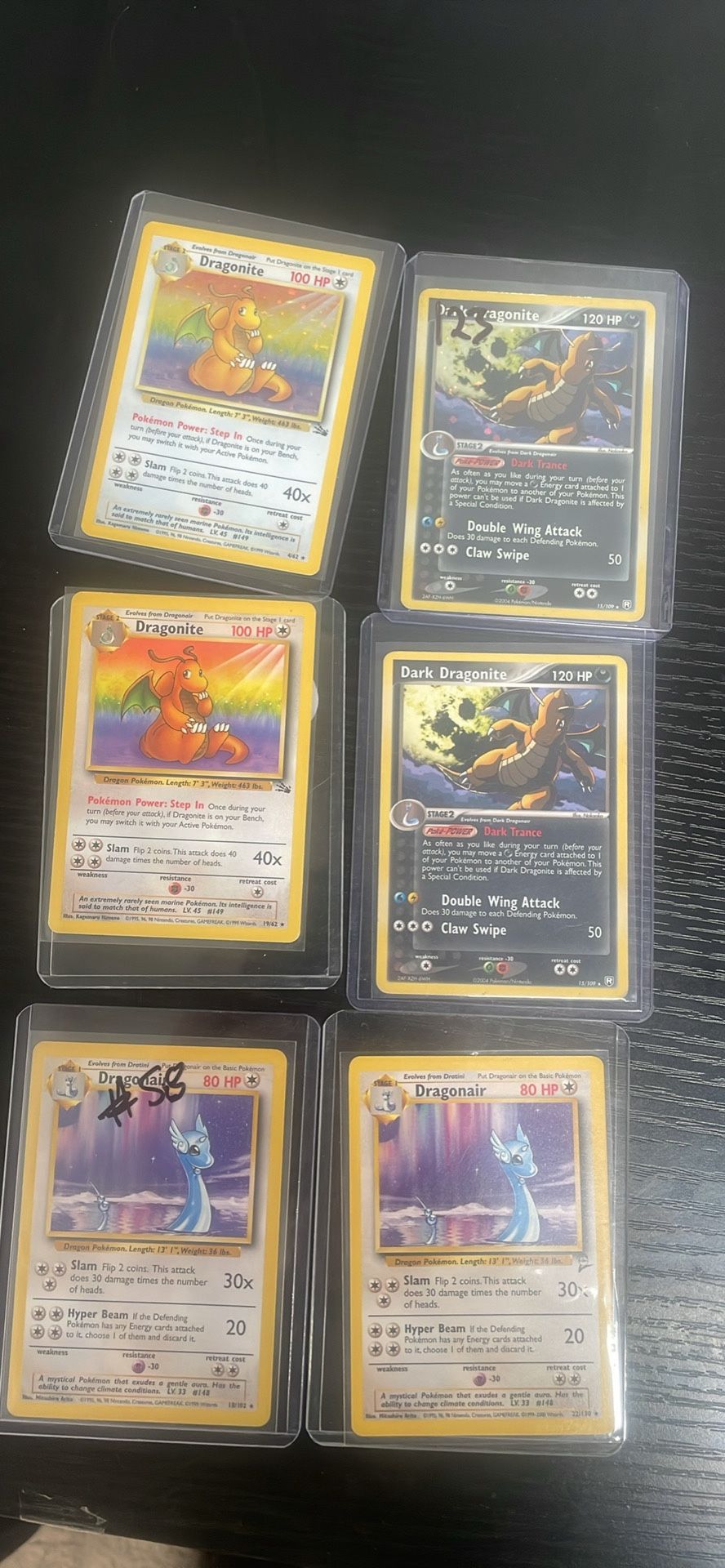 Dragonite And Dragonaire Card Bundle Vintage. 