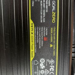 GOAL  ZERO 600W Power Supply
