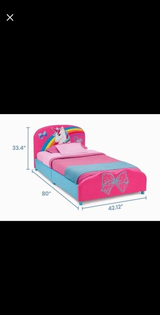 Delta Children Upholstered Twin Bed, JoJo Siwa