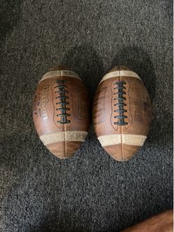 2 Wilson GST High School Leather footballs