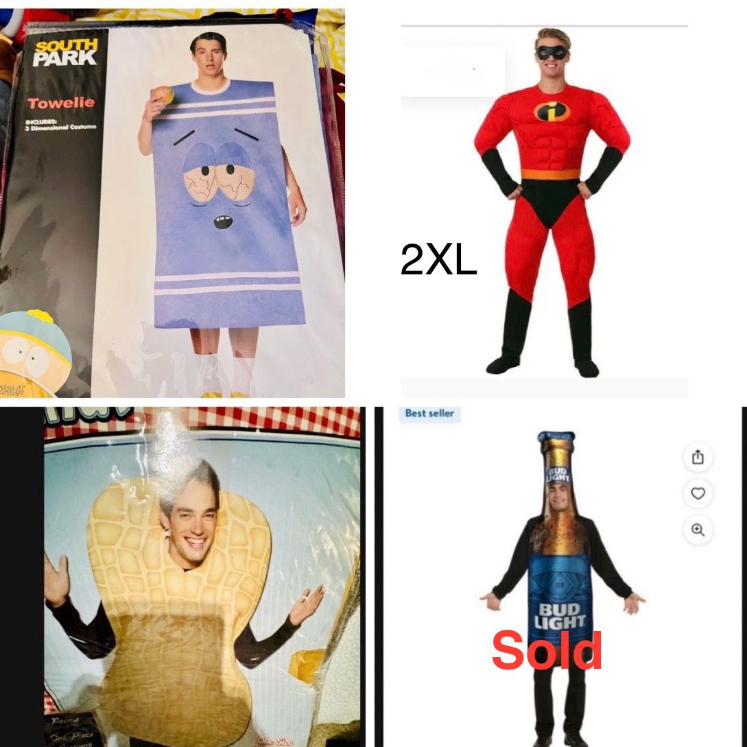 Adult Halloween Costumes One Size Fits Most