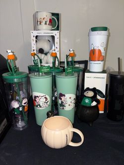 Starbucks Peanuts Halloween Collection Bundle
