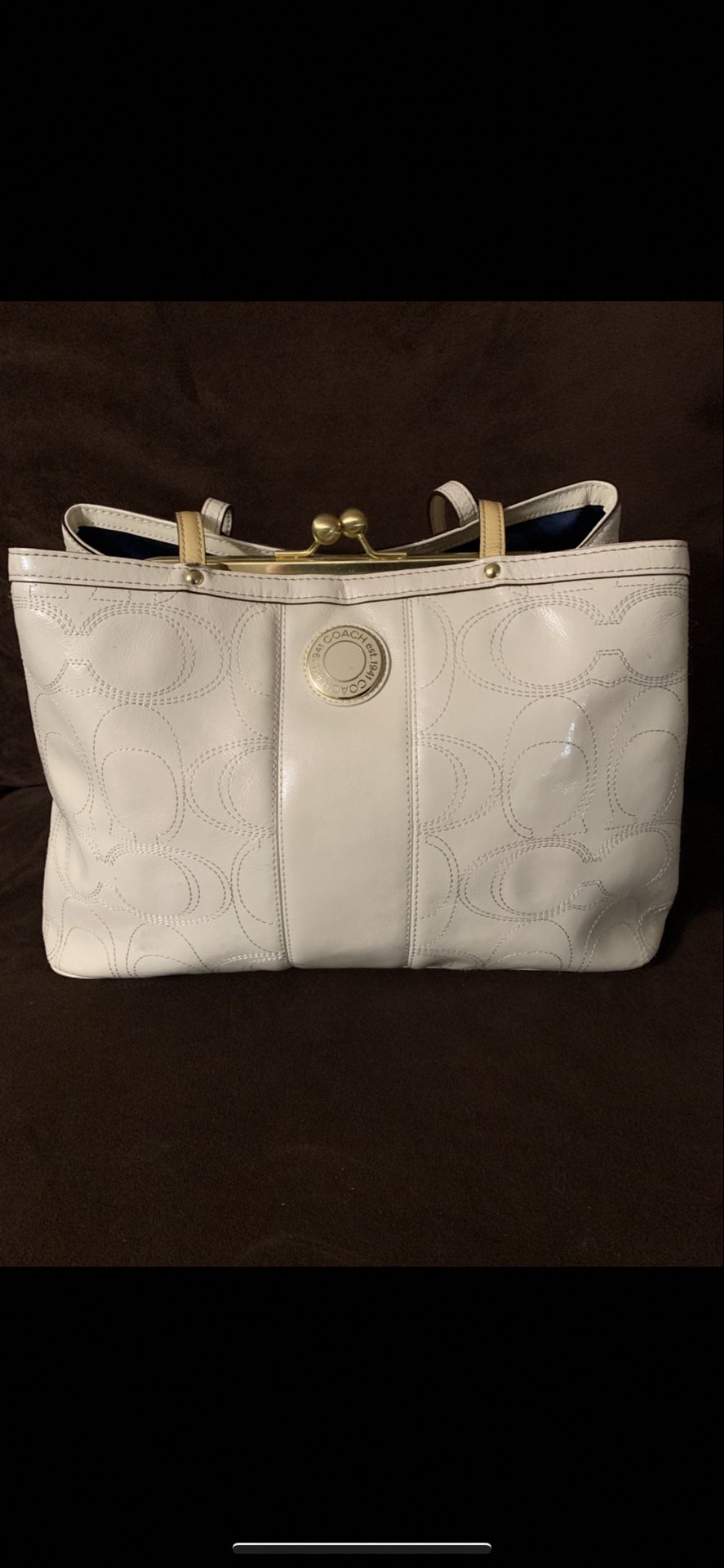 OEM COACH OFF WHITE PURSE