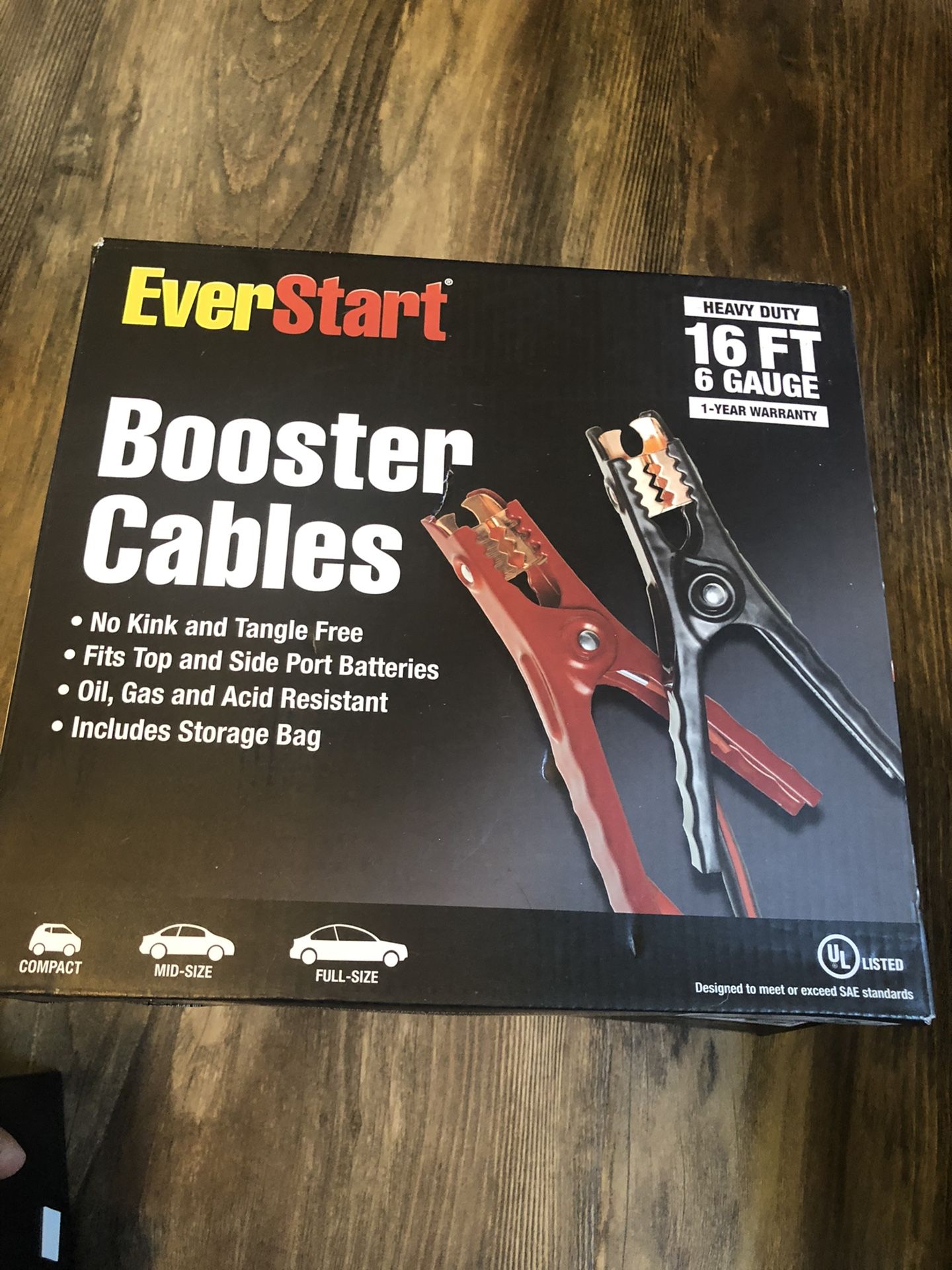 16 Foot 6 Gauge Booster Cable