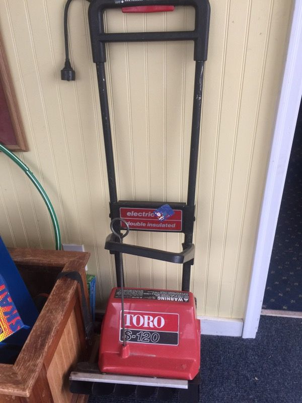 Electric snow blower push