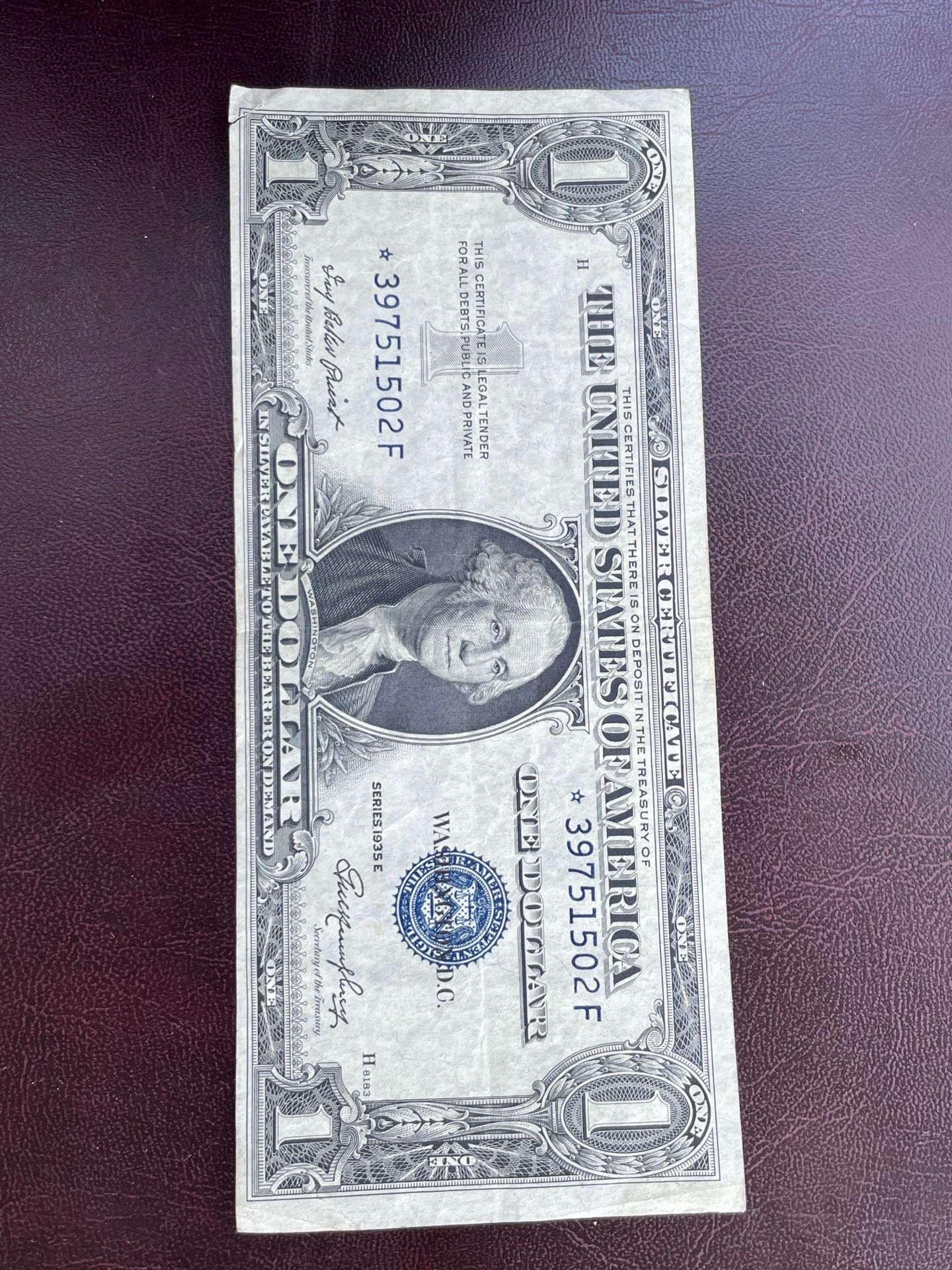 1935 Star ⭐️ note Bill👌