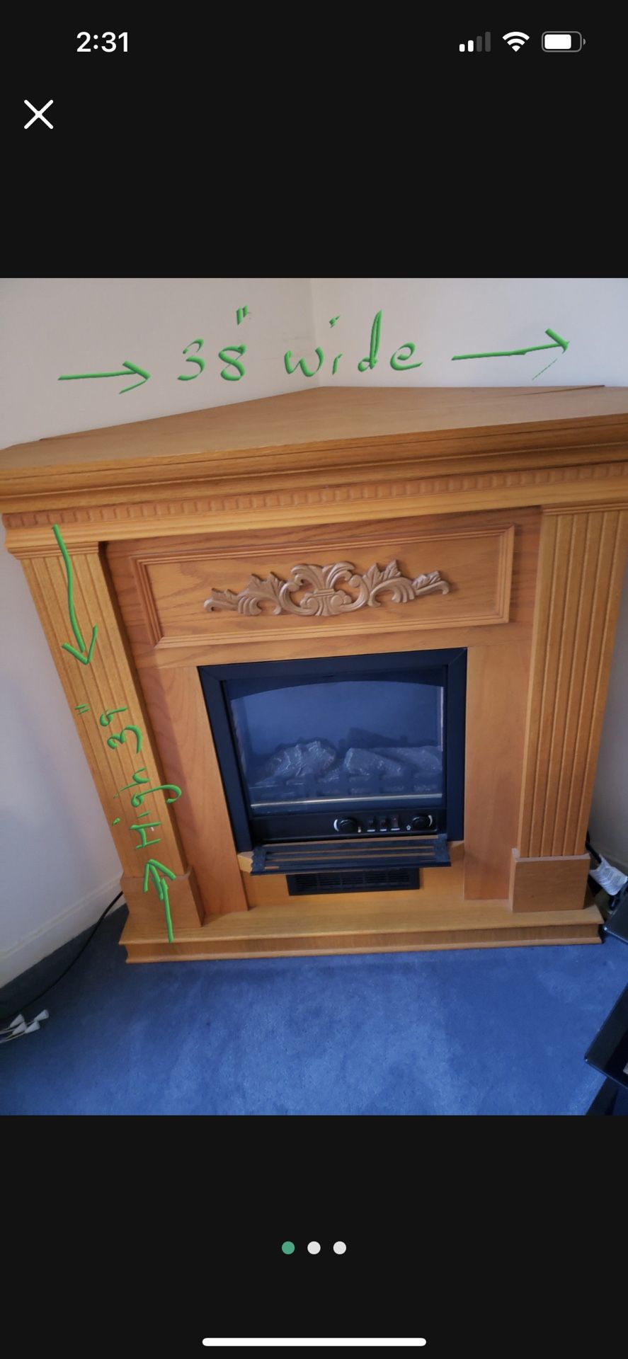 Electric Fireplace Heater