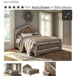 Glam King Size Bed Frame