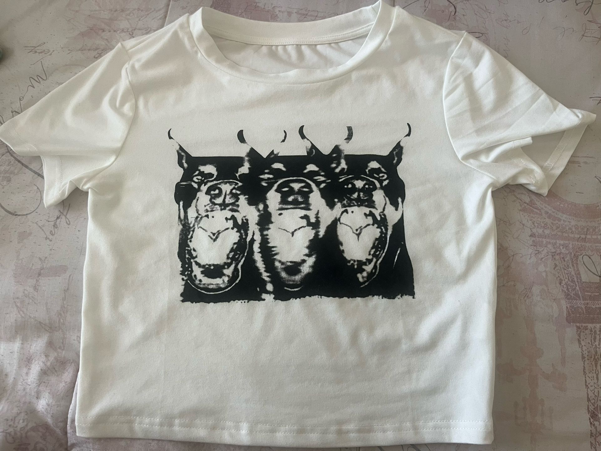 Shein Graphic Cropped Tee
