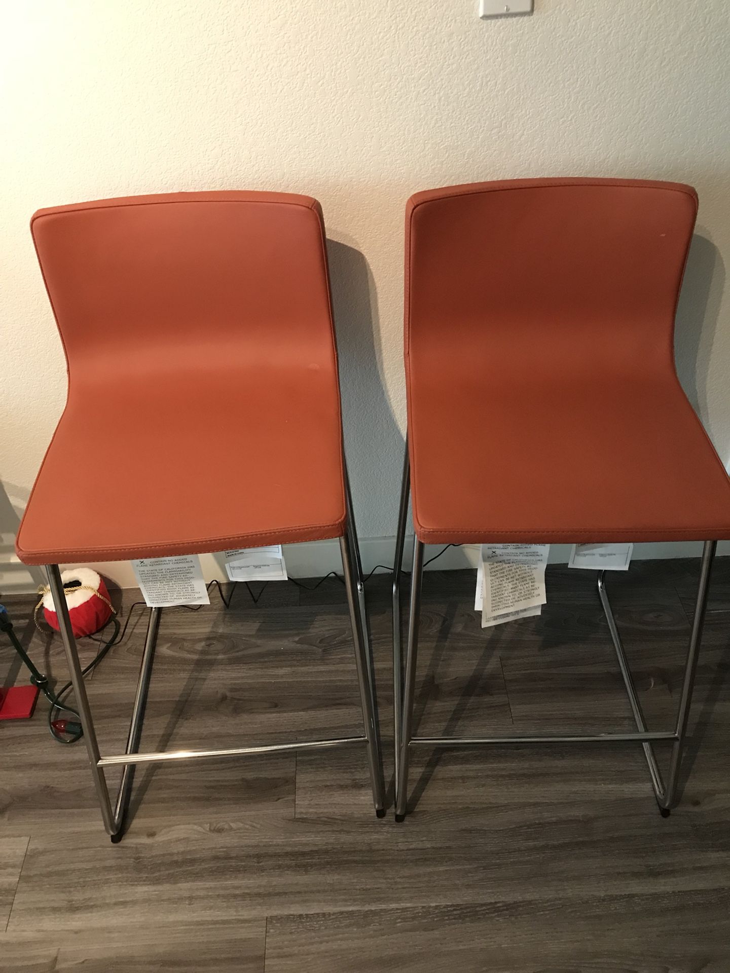 IKEA Bernhard Bar Stools (Orange)