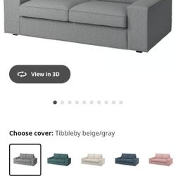 Moving Sale: Kick Loveseat, Storage Ottoman, Brimnes Dresser