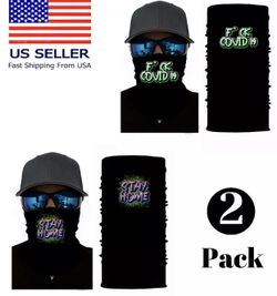 2 pack Gaiter, mascara, bandana