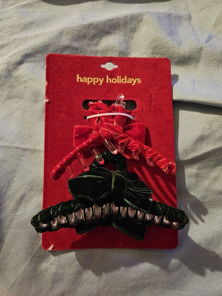 Happy Holiday Hair Clip