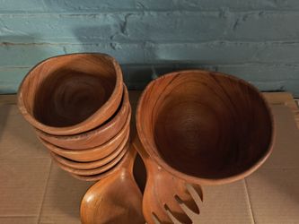 Teak Wood Salad Bowl