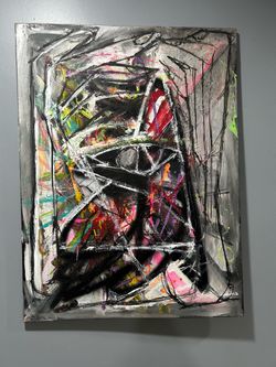Original Abstract Mixed Media Painting on Canvas