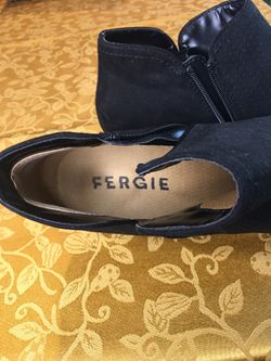 Fergie Ladies (Black Suade) Ankle Boot 9M
