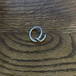 Chrome, Heart Nail Ring