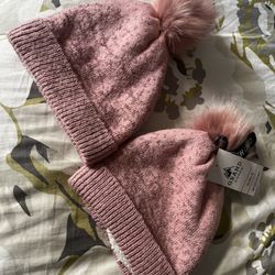 Pink Girls Beanies/hats
