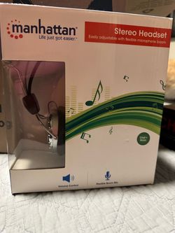 Manhattan Stereo Headset with Boom Mic