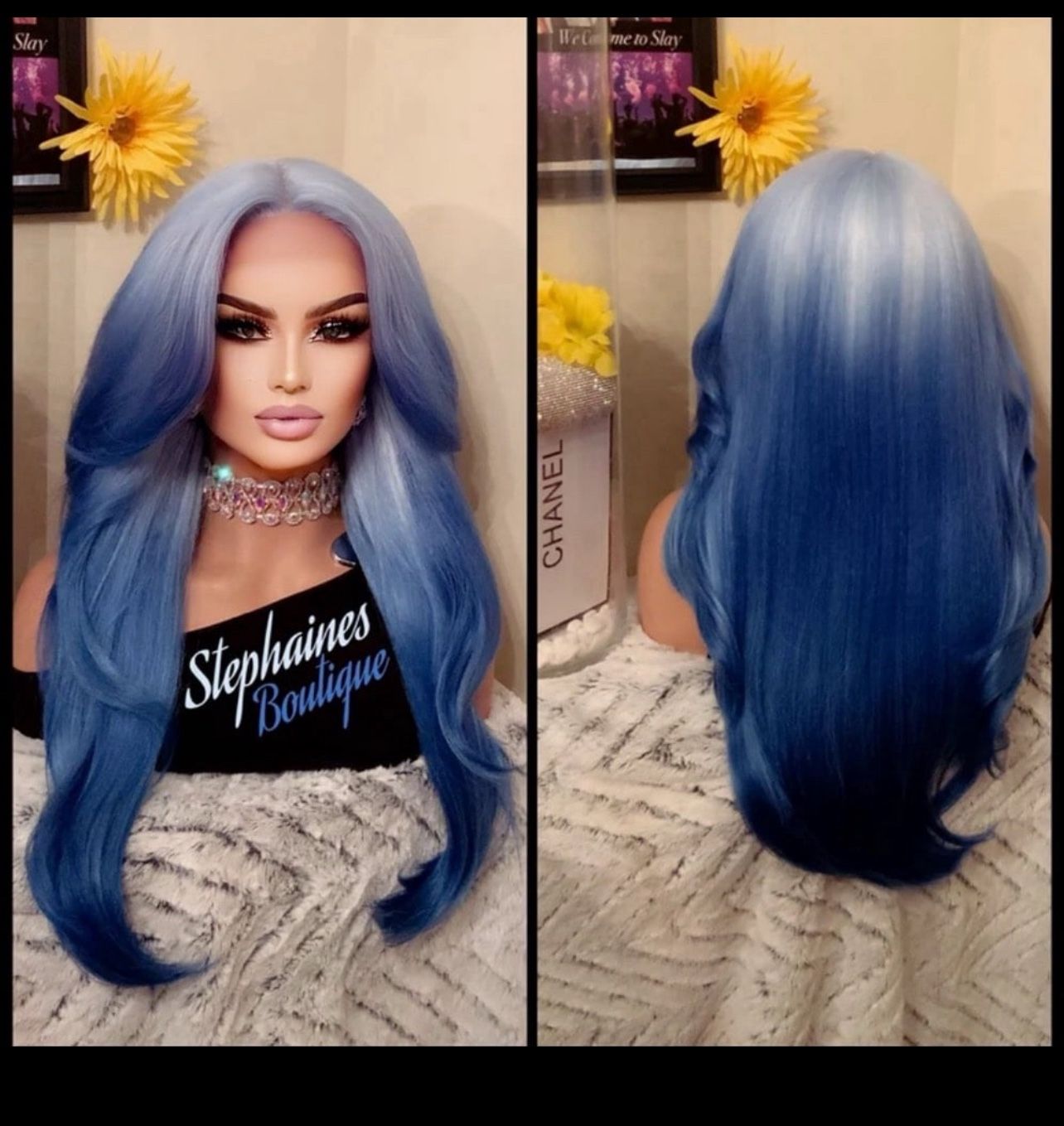 Human Hair Blended Lace Front Wig