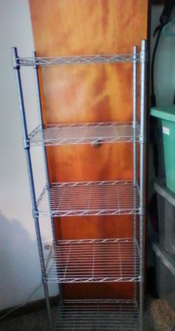 5 tier silver shelf