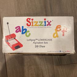 Sizzix Lollipop Lowercase Alphabet Set