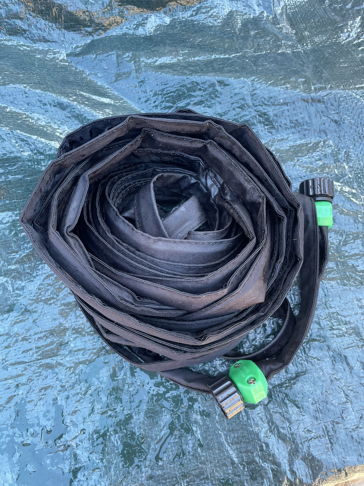 Flat seeper soaker garden hose 50ft x 3/4in