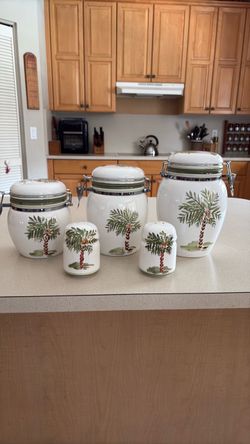 3 Piece Canister set with salt & pepper