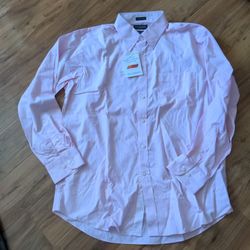 New Long Sleeves Button Pink Guy Laroche Size l