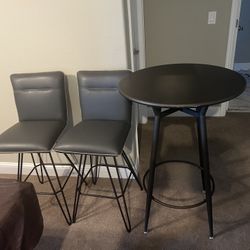 Bar Table and Swivel Bar Stools