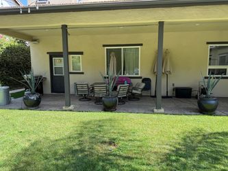 Large 22” Glazed Ceramic Planters w/ Plants – $100 Each or $300 all 4