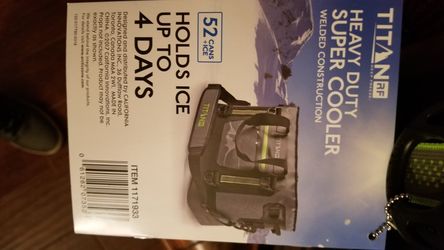Brand New Titan RF Heavy Duty Super Welded Cooler. Holds 52 cans
