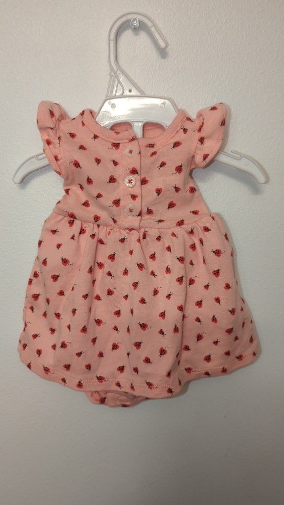  Newborn Girl Pink Dress