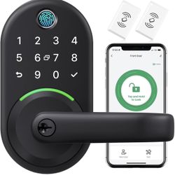 Smart Door Handle Lock with Keypad: Yamiry Fingerprint Smart Knob - Keyless Entry Digital Lock for Front Door - Deadbolt with APP - Generate Passcode