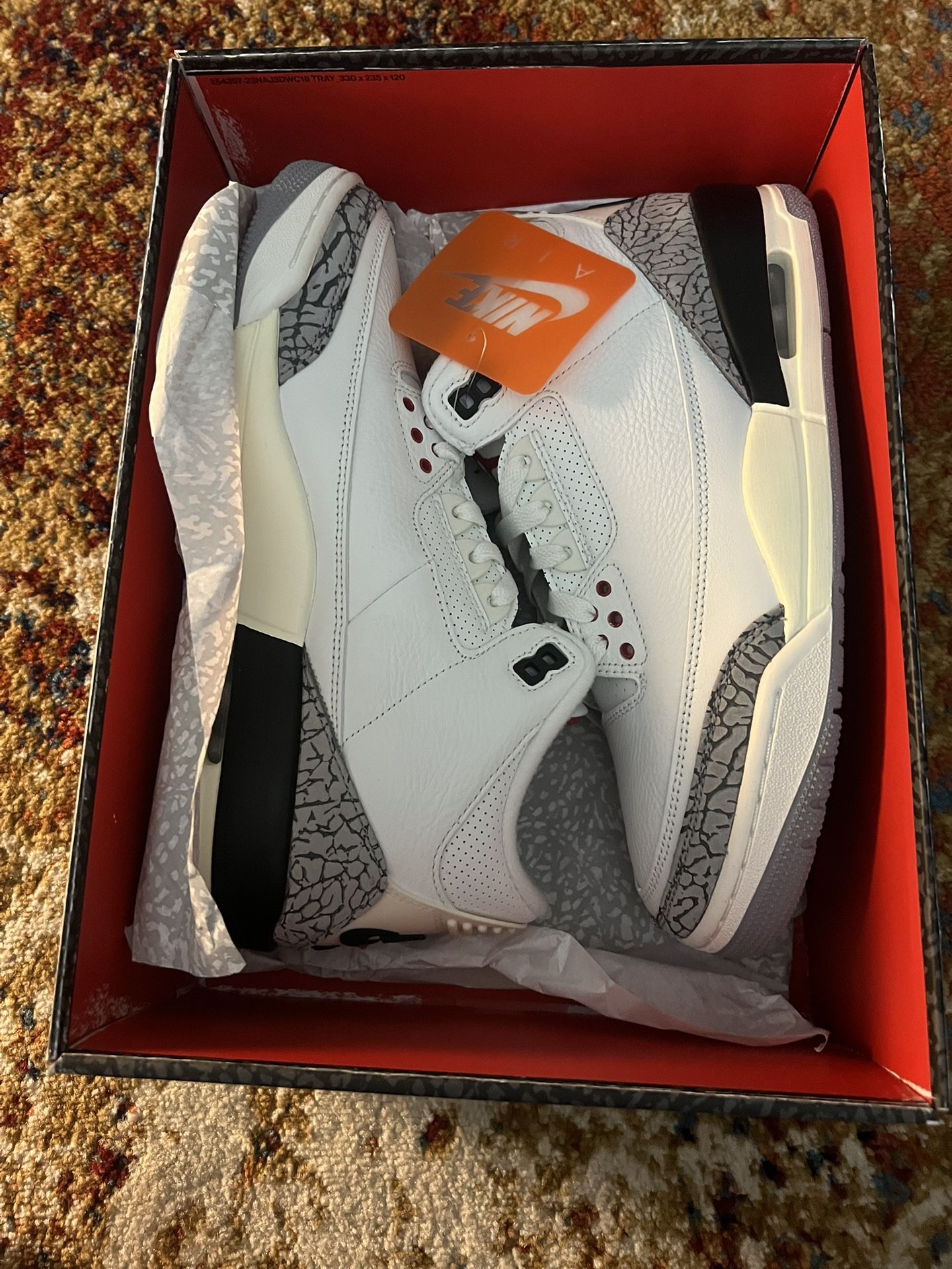Jordan Retro 3 White Cement Reimagined