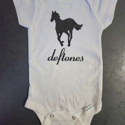 Deftones Baby Band Onesie Onepiece Bodysuit 0-3 Months Brand New