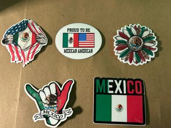 Mexican American Stickers 
