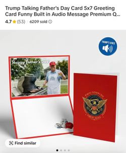 Funny Trump Fathers Day Card