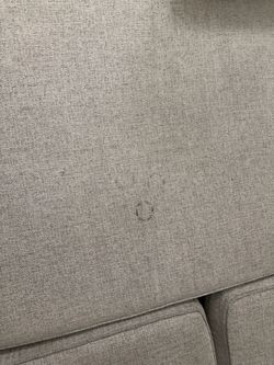 Sofa/Chaise w/ oversized ottoman