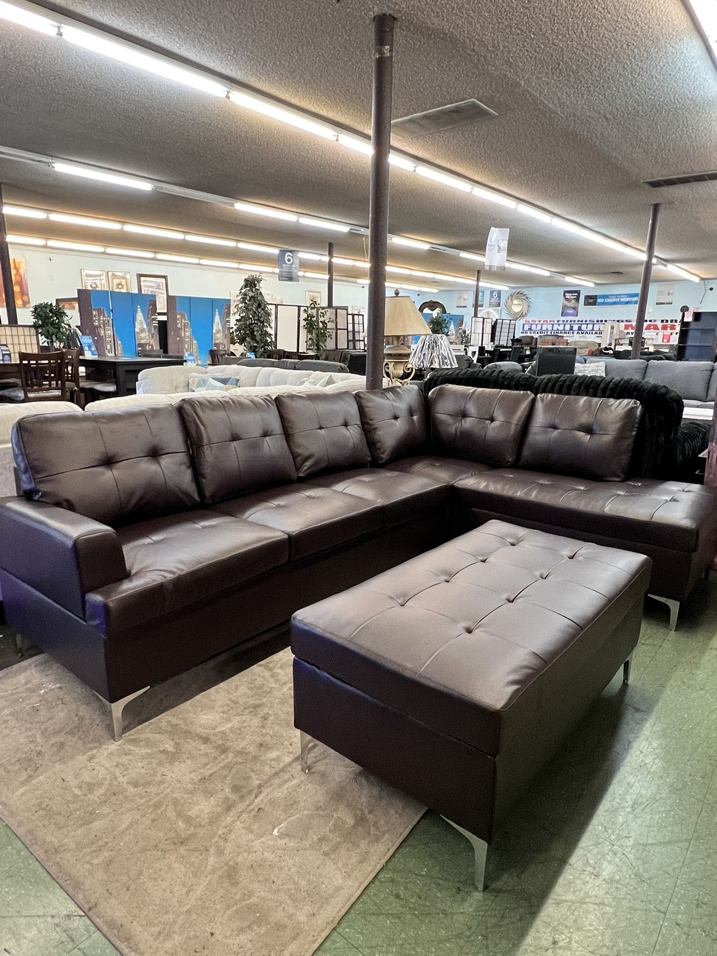 🥳Flash Deal🥳Brand New 2pc Sectional With Ottoman $899, Finance Available, Delivery Available