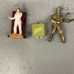 Set Of Elvis Christmas Tree Ornsments